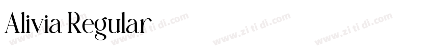 Alivia Regular字体转换 Alivia Regular字体转换